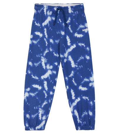 Molo Kids' Ammosa Tie-dye Sweatpants In Ink Shibori