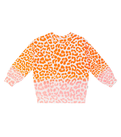 Molo Kids' Maxi Printed Cotton Sweatshirt In Pink