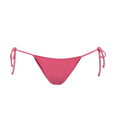Tropic Of C Praia Self-tie Bikini Bottoms In Pink