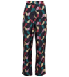 Isabel Marant Étoile Midaloni Printed Shell Straight-leg Pants In Faded Night