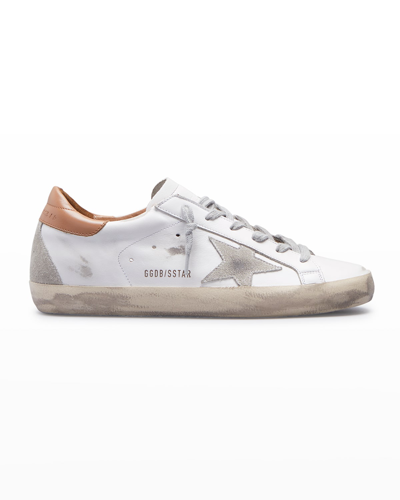Golden Goose Superstar Bicolor Leather Low-top Sneakers In White Ice Lt B