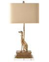 Couture Lamps Right Regal Dog Table Lamp In Gold