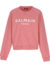 BALMAIN BALMAIN LOGO PRINTED CREWNECK SWEATSHIRT