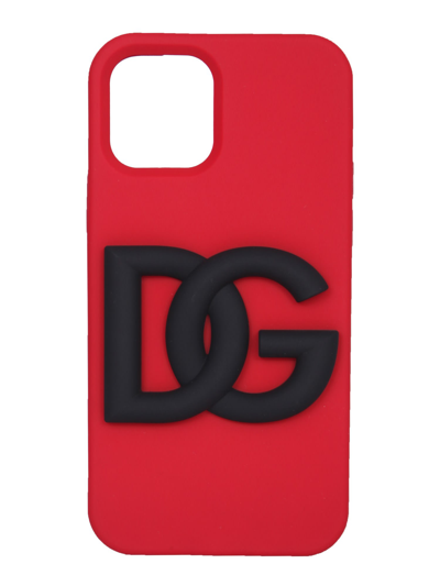 Dolce & Gabbana Iphone 12/12 Pro Cover In Rosso
