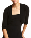 Michael Kors Collection Core Wool Shrug In Black