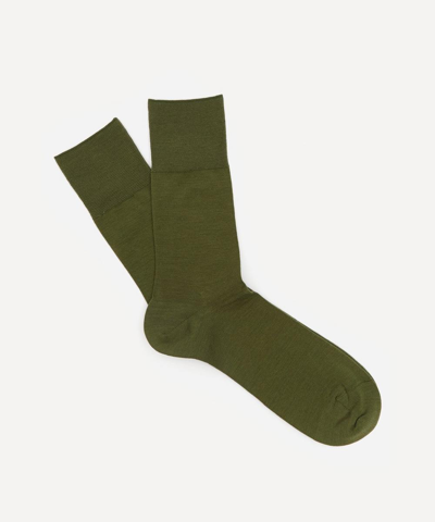 Falke Airport Socks In Leaf Green