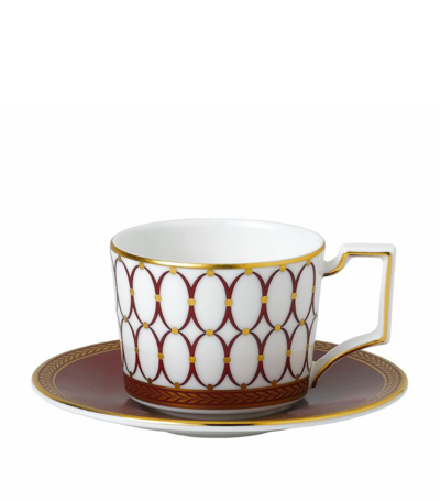 Wedgwood Renaissance Red Espresso Cup And Saucer