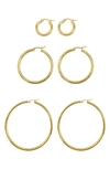 Adornia 14k Plated Hoops No Color No Color In Yellow