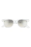 Ray Ban 51mm Classic Wayfarer Sunglasses In Transparent/ Gradient Grey