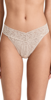 Hanky Panky Signature Lace Original Rise Thong 3 Pack In Chai/chai/chai