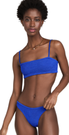 Hunza G Gigi Royal Blue Seersucker Bikini In Royal Blue