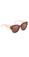 Le Specs Float Away Sunglasses In Cookie Tort/ Blush