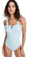 SOLIDO RUFFLE ONE PIECE SWIMSUIT SKY BLUE L