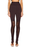 Alaïa Knit Legging In Aubergine