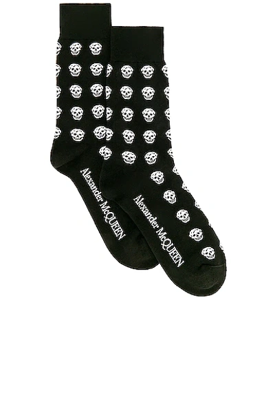 ALEXANDER MCQUEEN SKULL SHORT SOCK