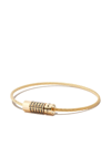 Le Gramme 18k Yellow Gold Le 5g Polished Cable Diamond Bracelet In Gold