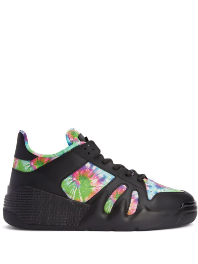 Giuseppe Zanotti Talon Tie-dye Trainers In Black