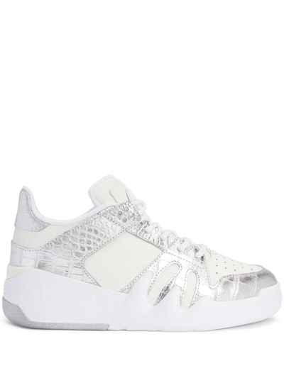 Giuseppe Zanotti Talon Panelled Trainers In White