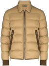 Tom Ford Men's Quilted Down-front Blouson Jacket In Neutrals