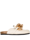 Jw Anderson Chunky-chain Mules In Neutral