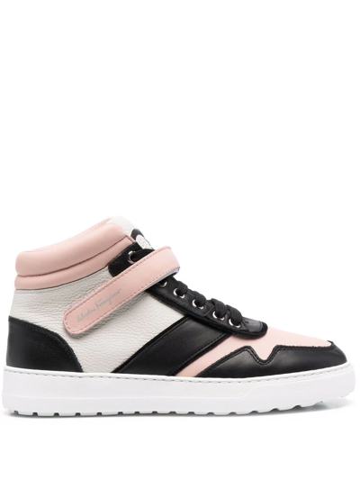 Ferragamo Noe High-top Sneakers In Black