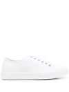 Ferragamo Lace-up Low-top Sneakers In White