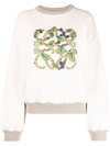 LOEWE HERBARIUM-ANAGRAM COTTON SWEATSHIRT