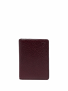 ASPINAL OF LONDON PEBBLED-EFFECT DOUBLE FOLD WALLET
