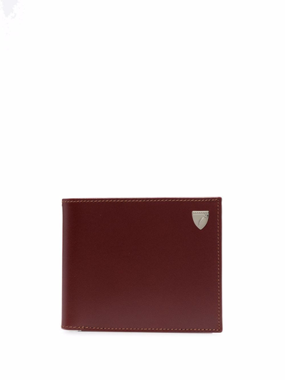 Aspinal Of London Bi-fold Leather Wallet In Brown