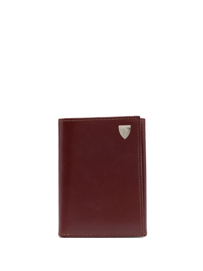 Aspinal Of London Tri-fold Leather Wallet In Brown