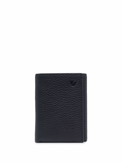 Aspinal Of London Tri-fold Leather Wallet In Blue