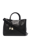 Aspinal Of London London Leather Tote In Black
