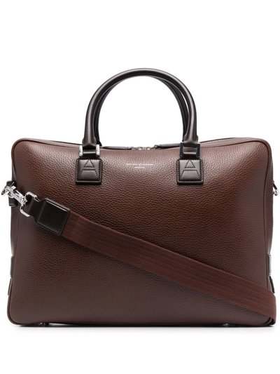 Aspinal Of London Small Mount Street Briefcase In Brown