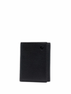 Aspinal Of London Grained Leather Travel Wallet In Black
