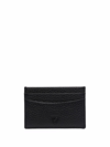 Aspinal Of London Grained Leather Cardholder In Black