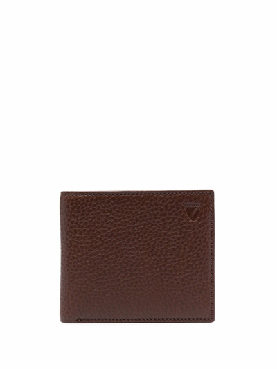 Aspinal Of London Bi-fold Leather Wallet In Brown