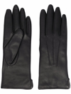 Aspinal Of London Slip-on Leather Gloves In Black