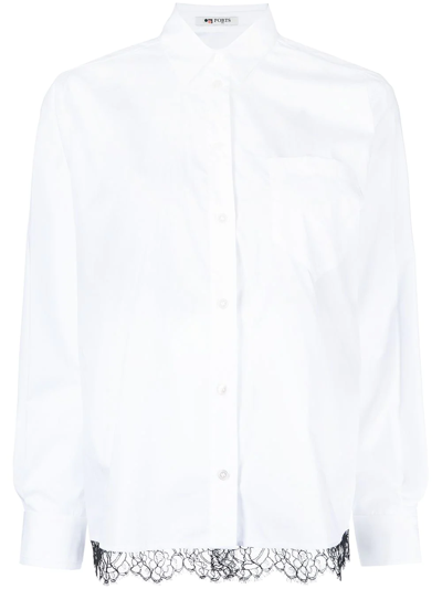 Ports 1961 Classic Button-up Shirt In White