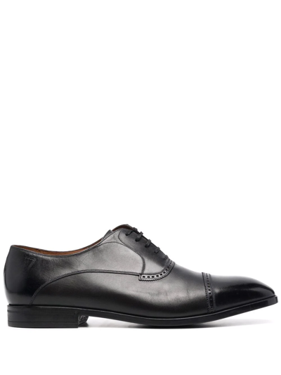 Bally Brogue-detailed Lace-up Shoes In Black