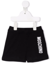 MOSCHINO LOGO-PRINT TRACK SHORTS