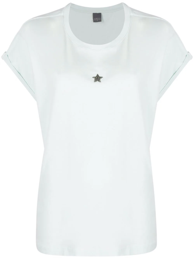 Lorena Antoniazzi Star-patch Short-sleeve T-shirt In Grün