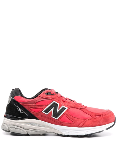 New Balance Red Made In Usa 990v3 Low Top Sneakers