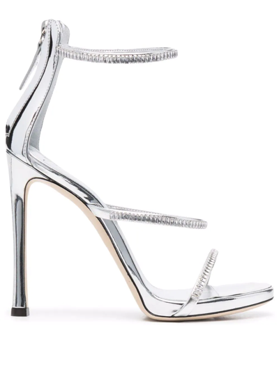 Giuseppe Zanotti Harmony Jewelled Sandals In Silver