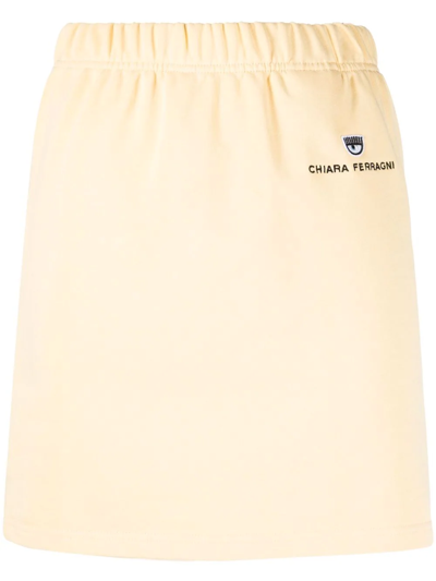 Chiara Ferragni Womens Yellow Cotton Skirt