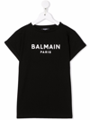 BALMAIN LOGO-PRINT COTTON T-SHIRT