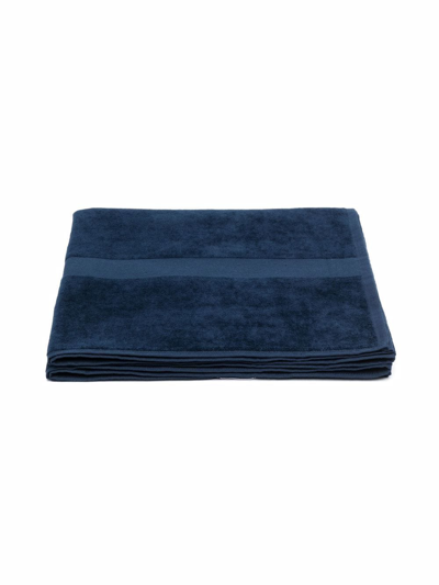 Bosswear Kids' Stripe Logo-trim Towel In Blue