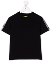 Off-white Off White T-shirt Nera In Jersey Di Cotone Bambina In Black