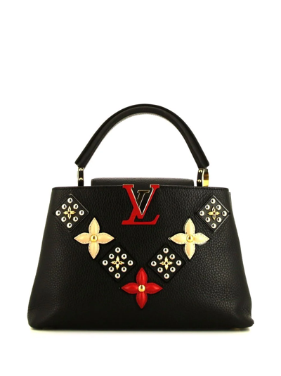 Pre-owned Louis Vuitton 2018  Capucines Pm 2way Bag In Black