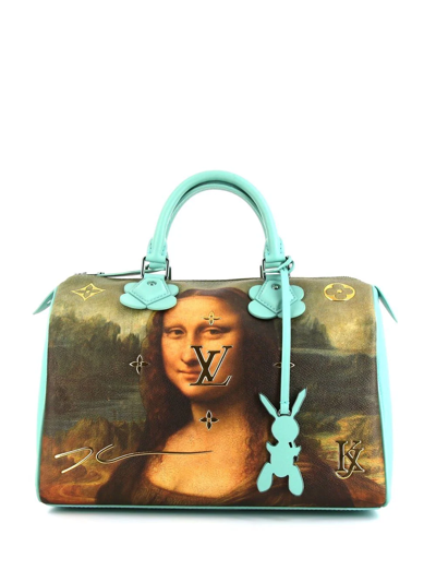 Pre-owned Louis Vuitton 2017  Mona Lisa Speedy Handbag In Blue