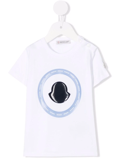 Moncler Babies' White T-shirt With Print